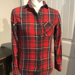 RALPH LAUREN PLAID BOYFRIEND SHIRT